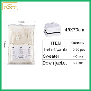 Vacuum Storage Bag With Electric Pump Compression Bag For Home Organizer Space Saver Traveling Clothes Storage Bag Pump-Free Exhaust Cube Vacuum Bag