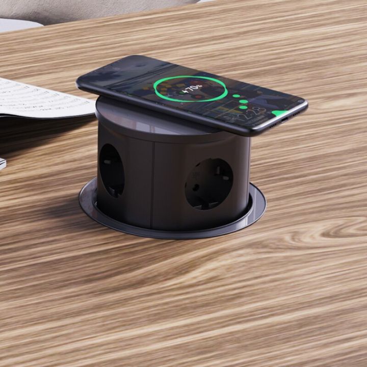 Automatic Sockets Wireless Power Tower EU Type Electric European Pop Up