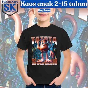 KAOS ANAK BRAINROT TATATA SAHUR | TSHIRT ANOMALI BRAINROT | KAOS  ANAK KARAKTER KARTUN BUAYA PESAWAT