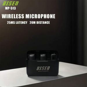 BISEN MP-513 One By Two Plug And Play Wireless Microphone. For Type C/For IPh.