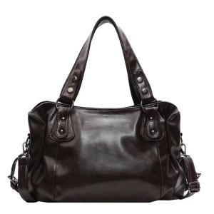 Retro Roomy Shoulder Bag Female Luxury Solid Color Classic Crossbody Bag Large Capacity Style Soft PU Leather Tote Bag