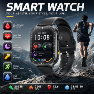 Men Smart Watch Compass Smart Island Sports Health Monitor LED Flashlight Bluetooth Call Women Rosary Beads Smartwatch Pk HT30
