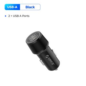 ORICO 65W Mini Car Charger PD QC PPS Fast Charging USB A USB C Dual Port Car Phone Charger 12-24V For Phone Android Tablet