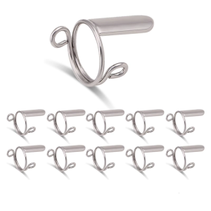 10PCS Adjustable Nail Rings Set (No Glues)Detachable Reusable Fingernail Rings Set for Acrylic Nail Art Decorations