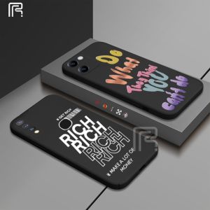 (Lokal Ready) Casing hp Vivo IQOO Z7X V27e V25 V25e V19 V9 V21 V20 V23e Y85 S1 S1 Pro Huruf Graffiti Sederhana Tepi Bergelombang Soft Case