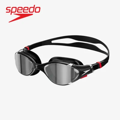Speedo Unisexs Goggles - Biofuse 2.0 Mirrored - Black/Silver/(Chrome Mirror) - 8-002331A273