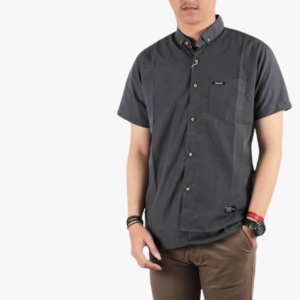 TERMURAH Kemeja pria lengan pendek premium distro polos formal casual viralstore