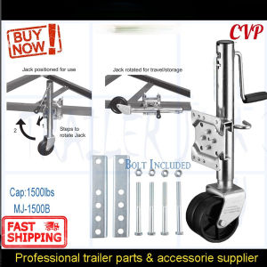 ล้อหน้าเทรลเลอร์ ขนาด 1200 ปอนด์ แบบล้อเดี่ยว TRAILER JACK 1200 LBS 1500 LBS CVP คุณภาพรถพ่วงแจ็ค Jockey ล้อล้อเดียว Camper RV อะไหล่ Caravan อุปกรณ์เสริมขาตั้งรอง