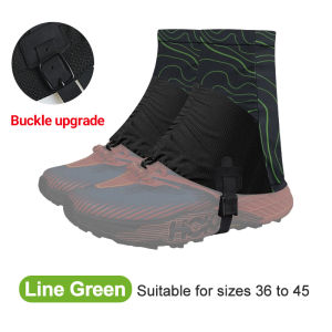 MAP BROTHER Running Trail Gaiters Protective Sandproof Shoe Covers For Marathon Hiking Reflective