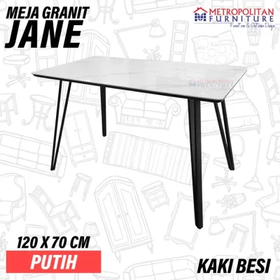 Meja Makan Minimalis Batu Marmer Granit Modern