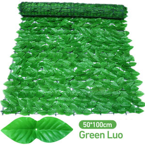 Simulation Fence Net Barrier Artificial Leaves Simulation Green Plant Decorative Fence Screening Plant Fence