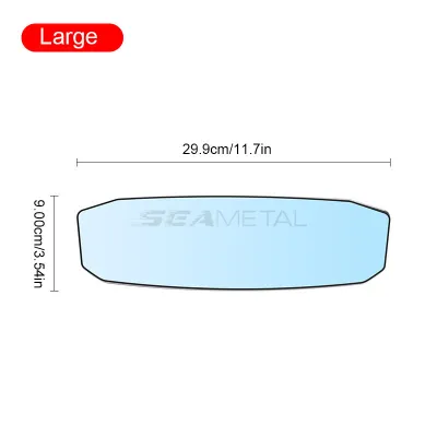 SEAMETAL Car Rearview Mirror Anti Glare Increase And Lengthen Wide Angle Convex Rearview Mirror Universal Car Interior