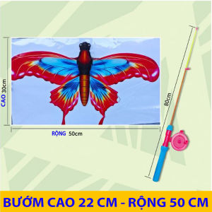 Diều Cần Câu 3D các Cỡ từ nhỏ 35cm đến lớn 50cm kèm cần và dây - Diều Đại BàngTrò chơi vận động mùa hè vui nhộn cho bé