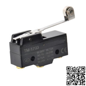 Công tắc hành trình họ CM micro switch giới hạn đòn bẩy có bánh xe kim loại chất lượng tốt