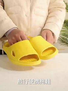Portable Travel Slippers Summer Non-Slip EVA Home Travel Hotel Bathroom EVA Slippers