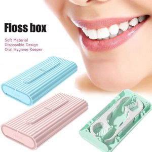 NBANLIKE Di động Mini Hộp đựng tăm Làm sạch răng miệng Du lịch gia đình Tăm Chăm sóc răng Dụng cụ lấy chỉ nha khoa Vỏ tự động Hộp đựng chỉ nha khoa Tăm xỉa răng