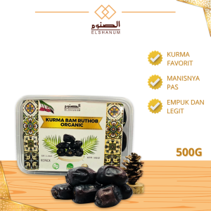 Kurma Bam ORGANIK 500g - Kurma anggur mirip kurma ajwa - Mazafati Dates - SHABANI STORE