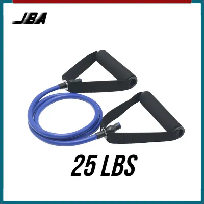 JBA Resistance Band With Handle 5 Levels 10-30lbs TPE Elastic Band For Workout Bands For Women Length 120cm Fitness Strap
