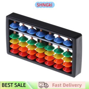 SHNGki Mini Plastic Abacus Arithmetic 7 Digits Kids Maths Abacus educational Toys