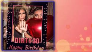 Rose Gold Dirty 30 Photo Props 30th Birthday Party Photo Booth Props 30th Birthday Photo Frame