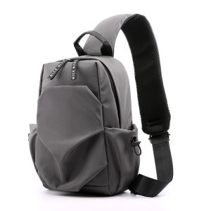 Techdoo Tas Selempang Earphone Hole Anti Air Tas Slempang Pria Casual Sling Shoulder Bag  TS710
