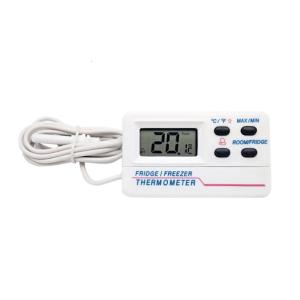Digital Refrigerator Thermometers High ±1°C Large LCD Screen Magnetic Hook Installation ABS for Storage