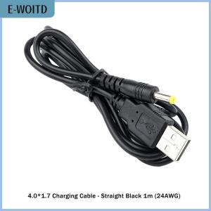 【E-WOITD】 100CM Power USB Charger Cable DC 4.0mm Plug DC4017 Charging For PSP PSP100 PSP110 Game Player 5V2A