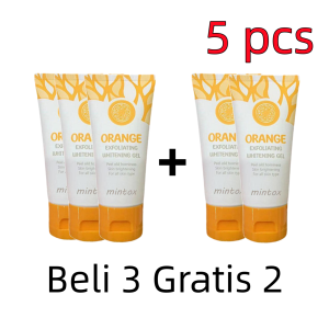 Exfoliating Gel Wajah Eksfoliasi Wajah Expoliasing Gel Wajah Peeling Gel Orange Exfoliating Whitening Gel Pengelupasan Kulit Mati