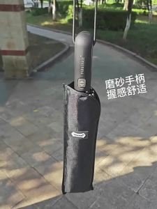Genuine Brand Large Folding Umbrella Rain 1.2 Meters Business Automatic Men Umbrellas Windproof Male Parasol Dark Blue And Black