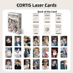GOODOO 55Pcs/Box คุณมาร์ติน บัตรชุดอัลบั้ม CORTIS พิมพ์ HD แบบเกาหลี บัตรเลเซอร์ไอดอลเคป๊อป ใหม่ เจมส์ จูฮุน ซองฮยอน คองโฮ บัตร Kpop Cortis Lomo คอลเลกชันของขวัญสำหรับแฟนๆ