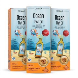 ORZAX Ocean Fish Oil Orange 150ml Liquid Kids Omega 3 EPA DHA IFOS 5 Star Brain Vision Immunity