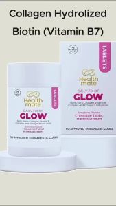 Healthmate Daily Fix Of Glow Biotin Nano Collagen Vitamin B Complex & Omega 60 Tablets