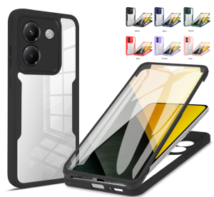 For Poco M7 Pro 5G Case 360 Full Body Screen Protector Transparent Case For Xiaomi Mi Poco M7 Pro M7Pro hockproof Phone Cover