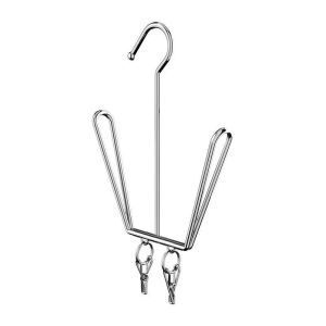 3Pcs Stainless Steel Shoe Drying Rack Metal Hanging Shoe Organizer Space Saving Drying Rack with Hook for Closet Rod Windproof Shoe Rack