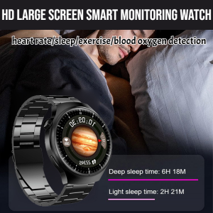 HD Large Screen Smart Monitoring Watch Heart Rate Sleep Exercise Blood Oxygen Detection Smartwatch Durable Battery Life