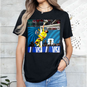 [Local Stock] HBESTY  Vozinha Cape Verde National Flag Portrait Printed T Shirt Breathable Cotton Tee Football Goalkeeper Fan Merch Casual Daily Tops