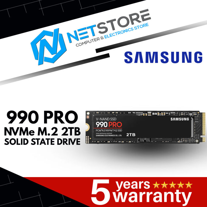 SAMSUNG 990 PRO NVMe M.2 2TB SOLID STATE DRIVE - MZ-V9P2T0BW | Lazada