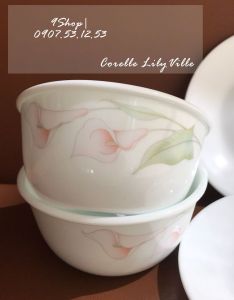 Corelle USA - LilyVille - Set 04 món Hoa Ly [Hoa Bách Hợp]