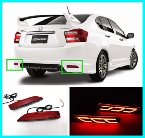 HONDA CITY 2011-2013 /CRV 07-09 2 in 1 Function Rear Bumper LED Brake Light Lamp (RED)