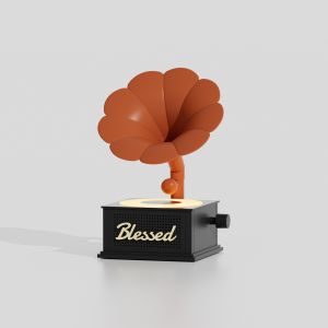 Vintage Vinyl Turntable Sound Phonograph Wireless Bluetooth Speaker Bedroom Living Room Ornaments White Noise Sleep Speakers