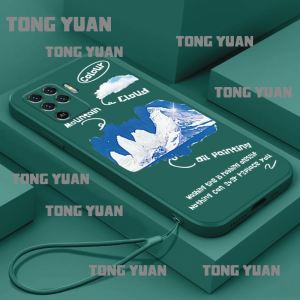 เคส OPPO A94 4G F19 PRO RENO 5F RENO5 LITE ลายตัวละครซิลิโคนขอบตรงเคสโทรศัพท์มือถือเพื่อส่งสายคล้อง