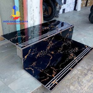 tangga granit hitam motip marmer gold 30x80 30x90 30x100 30x120 custom ukuran list