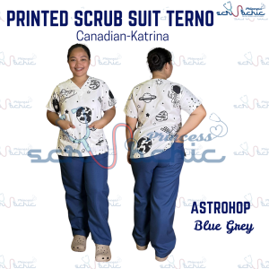 PSC Printed Scrub Suit Top Only for Men & Women/ Canadian Cotton/Medical nurse vet yaya uniform