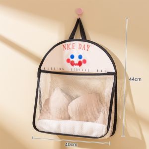 Cute Cartoon Wall Mounted Storage Bag Mesh Bag Underwear Socks Beg Penerimaan Bedroom Wardrobe Storage Bag
