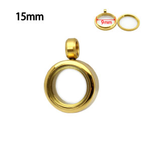 15mm 20mm 25mm 30mm 40mm Stainless Steel Twist Screw Living Memory Glass Locket Floating Charms Locket Necklace Pendant Jewelry
