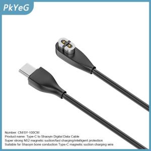 PkYeG Tai nghe USB Type-C nhanh chóng sạc cáp cho shokz AS800 s803 S810 openrun xương dẫn Tai nghe Tai nghe Sạc Bộ chuyển đổi