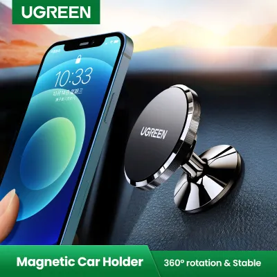 UGREEN Magnetic Car Phone Holder for Realme VIVO OPPO Xiaomi Huawei SAMSUNG iPhone 360 Degree Magnet Mount Car Holder Mobile Phone Holder Stand