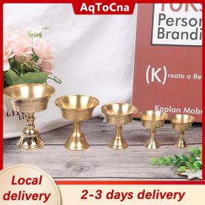 [COD] AqToCna Ship within 24 hours Multi-Size Golden Copper Alloy Candle Holder Candlestick Candelabrum Home Decor