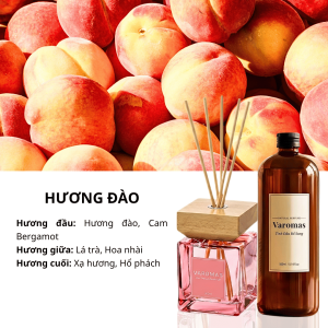 Combo Tinh Dầu Thơm Phòng Varomas 500ml & Tinh Dầu Bổ Sung 500ml Khuếch Tán Hương Cao Cấp KT15 KT27