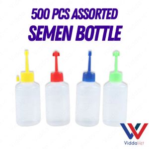 500pcs 100ml Assorted Semen Squeeze Bottles For Pig Swine Breeding Farm Use pig artificial insemination bottle